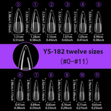 Nail Tips Semi-matte nail pads,  water drop nail pads 504 pieces, boxed non-engraving and grinding ultra-thin and non-marking fake nail patches, nail pads