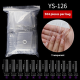 Nail Tips XXXL plus rectangular nail,  fake nails, full stickers, square nail pads,  trapezoidal nail art, square head transparent nail pads