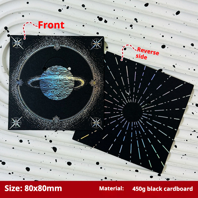 Press-On Nails Instruction Card Multi-style bronzing (MOQ:50 pieces)