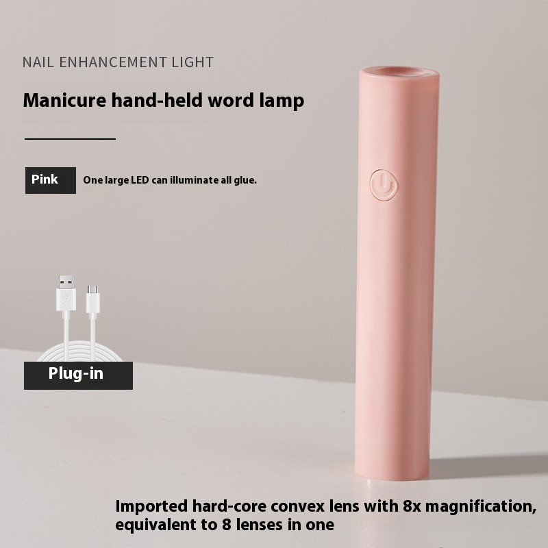 Mini Portable Handheld Flat LED Nail Lamp for Gel Polish