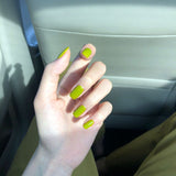 Solid color short avocado green grass green white press on nails finished fake nail manicure patch nail patch waterproof|365nails