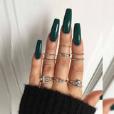 Uñas de ballet largas, arte de uñas, parche de uña terminado, uña postiza, uña terminada, removible|365nails