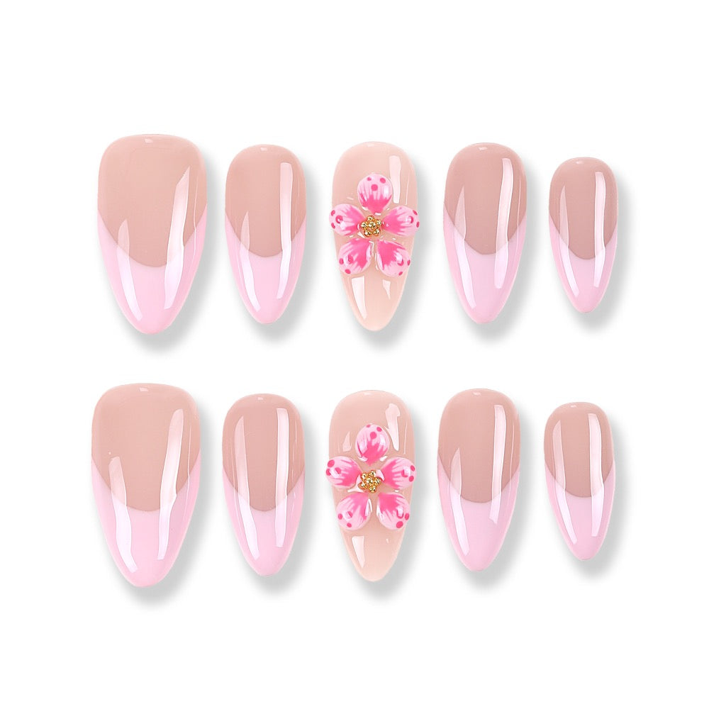 365Nails Petal French Almond Tips