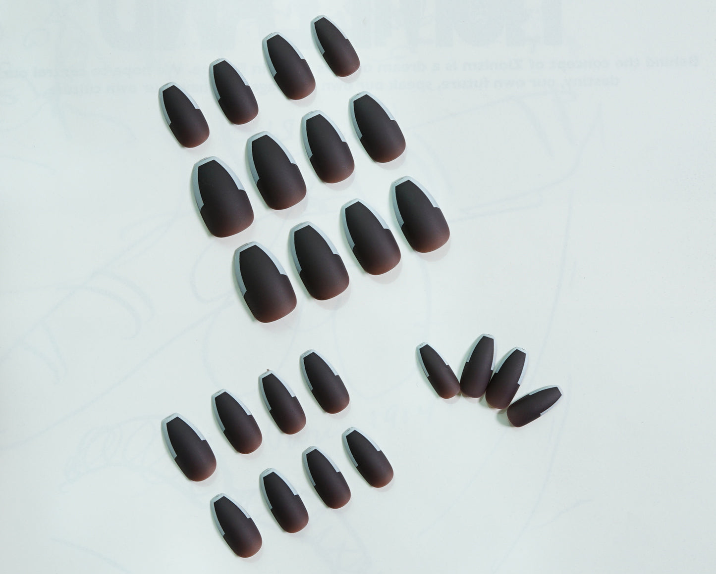 French matte purple Internet celebrity press on nails finished fake nail nail patch nail patch waterproof removable|365nails