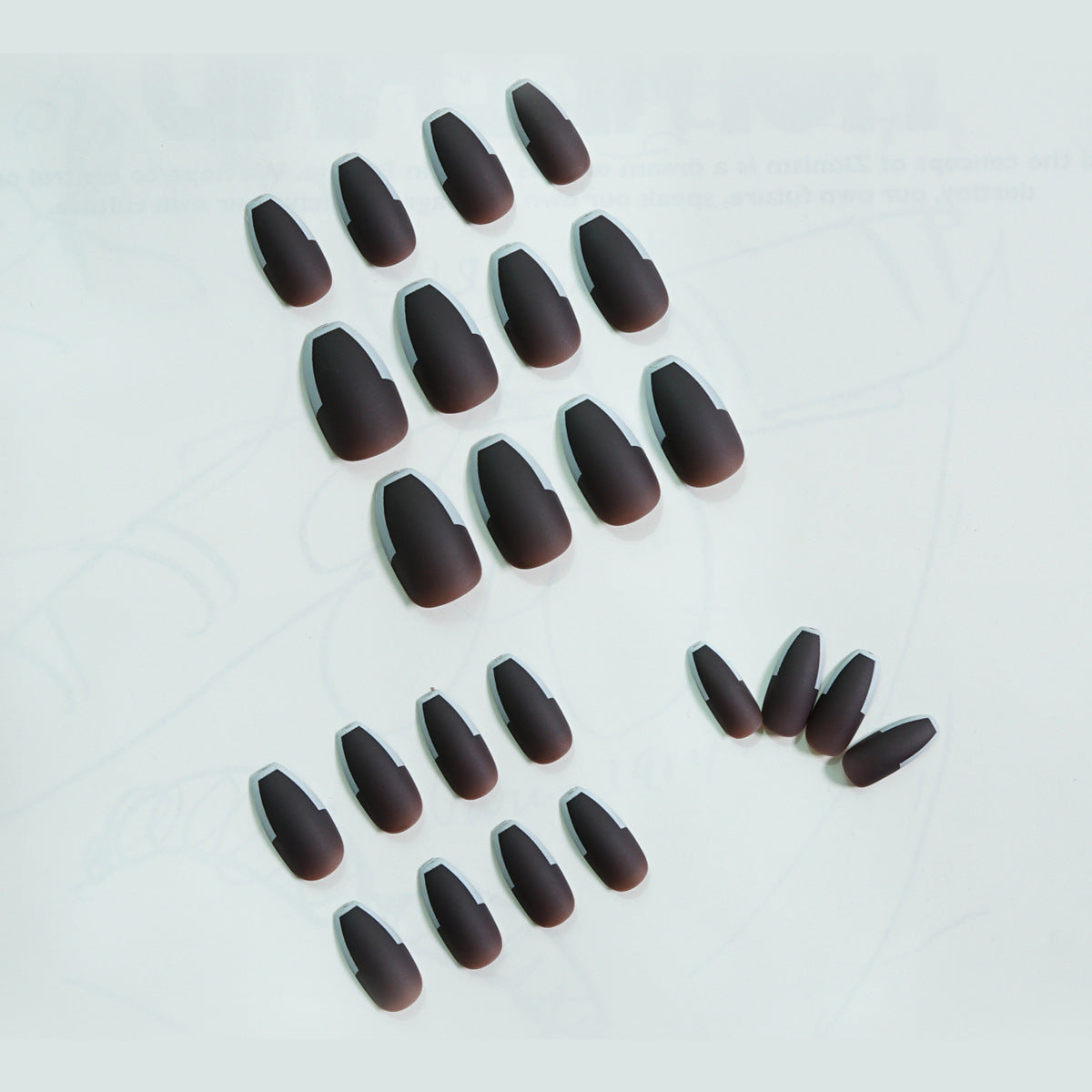 French matte purple Internet celebrity press on nails finished fake nail nail patch nail patch waterproof removable|365nails