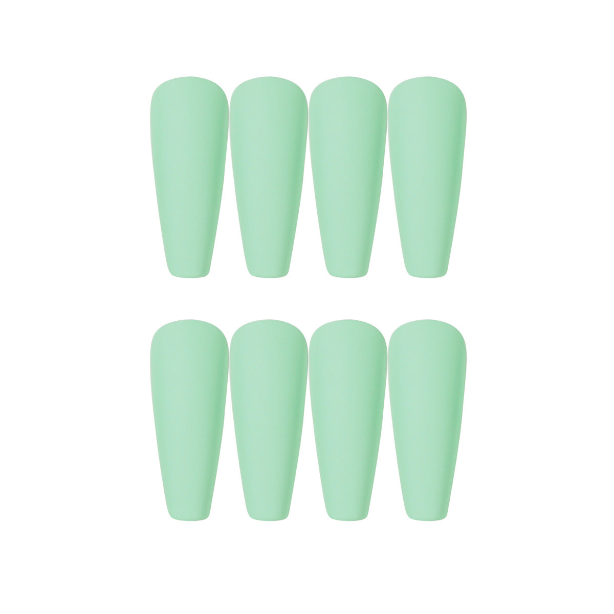 extra long Ballet Solid Color Frosted Glossy False Nail Removable |365nails