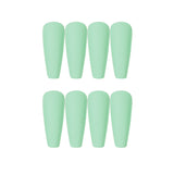 extra long Ballet Solid Color Frosted Glossy  False Nail   Removable |365nails