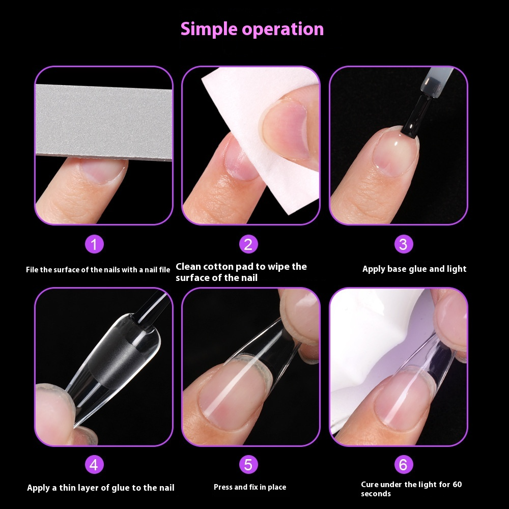 Nail Tips Semi-matte nail pads,  water drop nail pads 504 pieces, boxed non-engraving and grinding ultra-thin and non-marking fake nail patches, nail pads