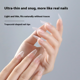 Nail Tips Special nail pads for press on nails, 200 pcs without engraving and grinding, standard size sub-size patch, fake nail manicure.