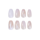 Copo de nieve plateado con destellos, cambio gradual, para uso navideño, acabado de uñas postizas, parche para uñas, parche para uñas, impermeable, extraíble | 365nails