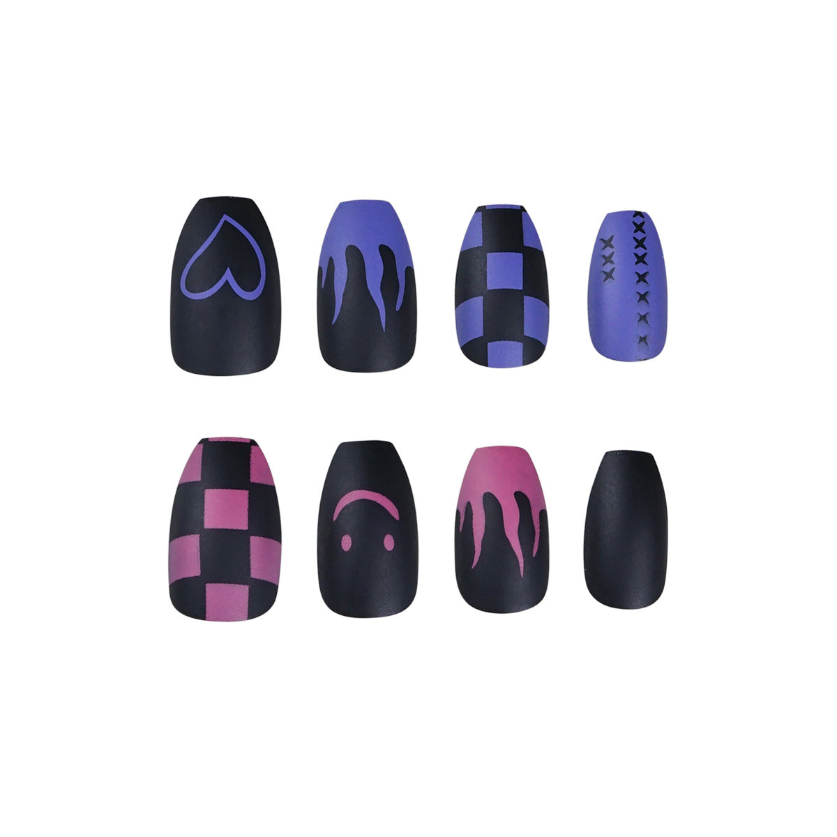Mandarin duck flame cool play press on nails finished nail art patch fake nail nail patch waterproof removable nail piece|365nails