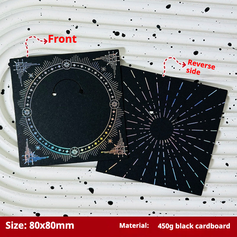 Press-On Nails Instruction Card Multi-style bronzing (MOQ:50 pieces)