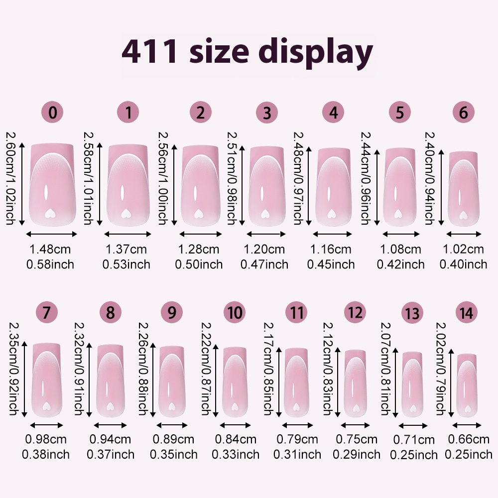 Nail Tips new press on nails French love long square fake nail 120 pieces detachable finished product patch manicure