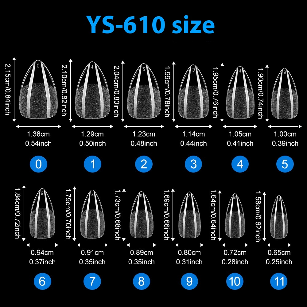 Nail Tips new non-marking semi-matte coarse sand almond short almond nail piece manicure fake nail extension nail piece 120 pieces