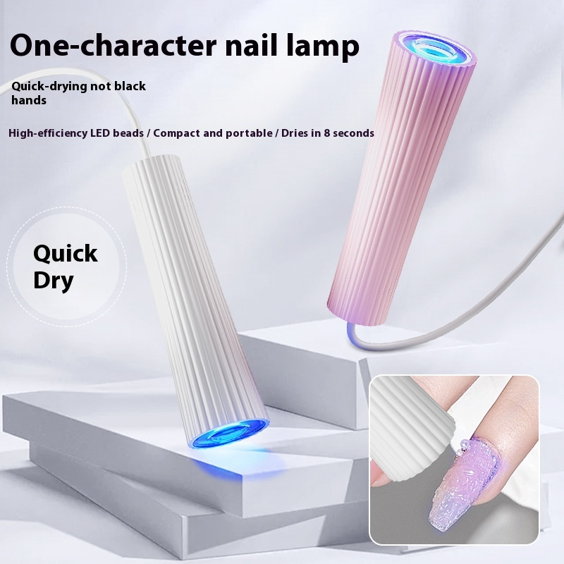 Mini Portable Handheld Flat LED Nail Lamp for Gel Polish