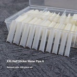 Nail Tips nail plate extended half-stick water pipe nail 500 pieces boxed high-arc XXL  transparent patch fake nails
