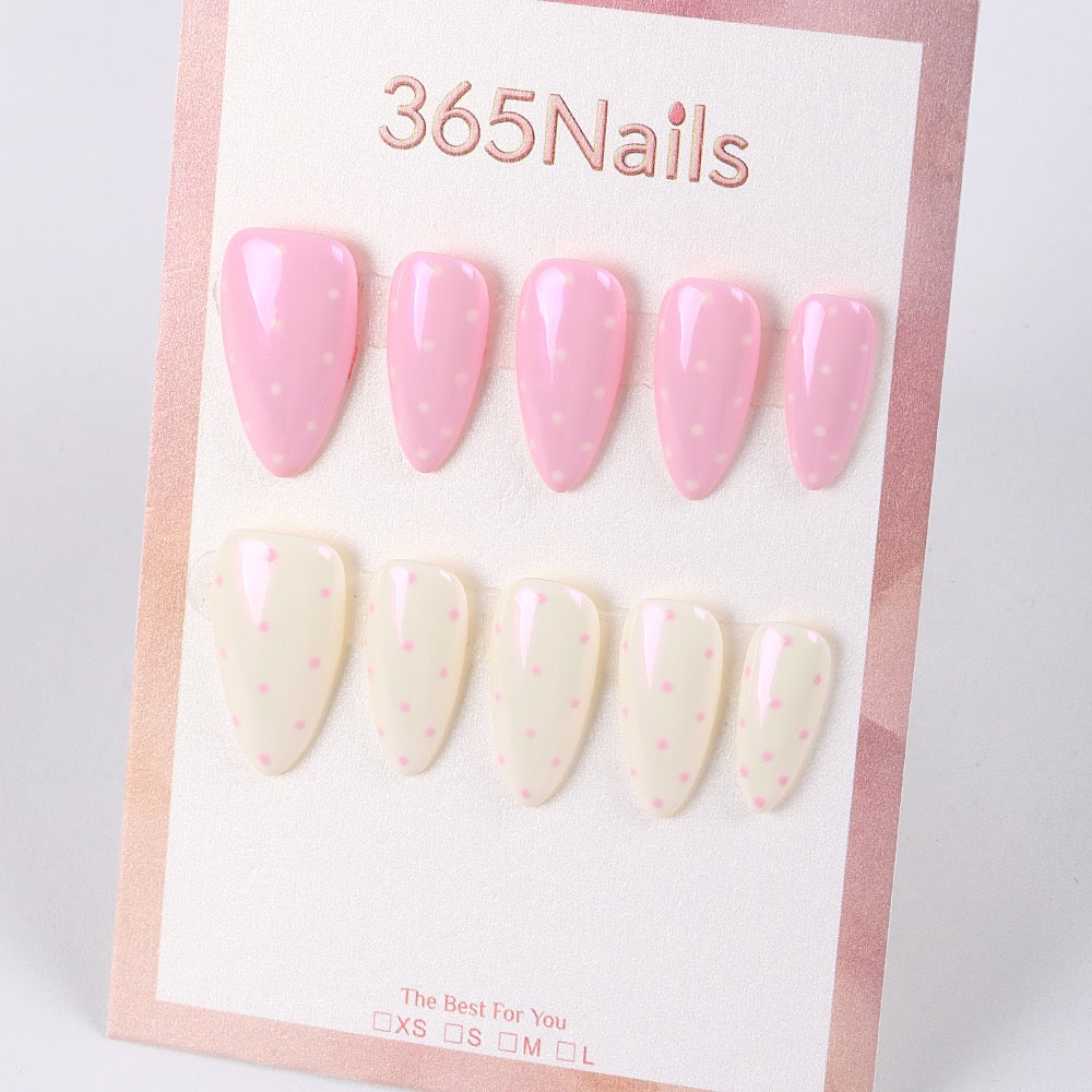 365Nails Pastel Polka Duo Press-On Nails