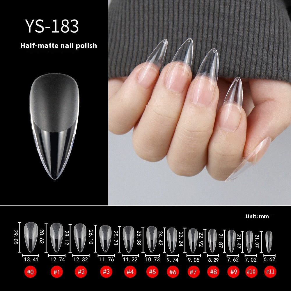 Nail Tips Nail pads are transparent and semi-matte, fully pasted, ultra-thin and non-marking, extended, and 240 full-size fake nails are free of engraving and grinding.
