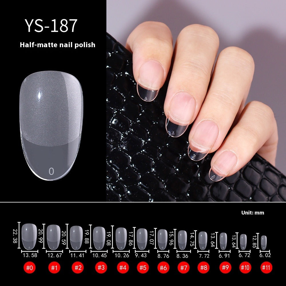 Nail Tips Nail pads are transparent and semi-matte, fully pasted, ultra-thin and non-marking, extended, and 240 full-size fake nails are free of engraving and grinding.