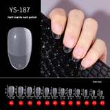 Nail Tips nail piece semi-matte 504 pieces boxed trapezoidal almond fake nail patch transparent and seamless nail art