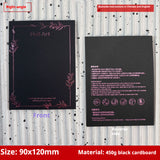 Press-On Nails Instruction Card Multi-style bronzing (MOQ:50 pieces)