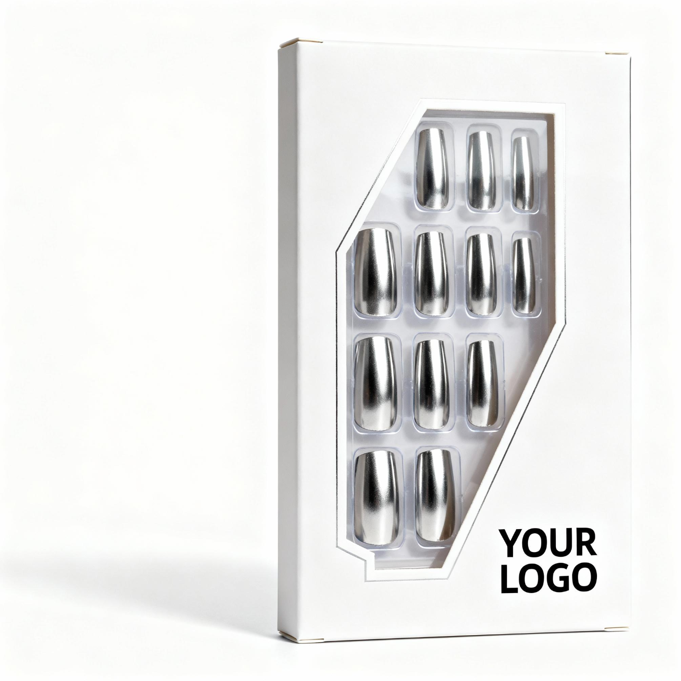 Custom Press-On Nail Packaging Boxes with Plastic Inner Tray (MOQ 1,000)