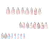 Monet style  hot-selling press on nails love flower wearing fake nail manicure short almond nail piece|365nails