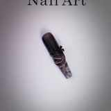 Title Crimson Web Nocturne | Gothic Spider Press-On Nails