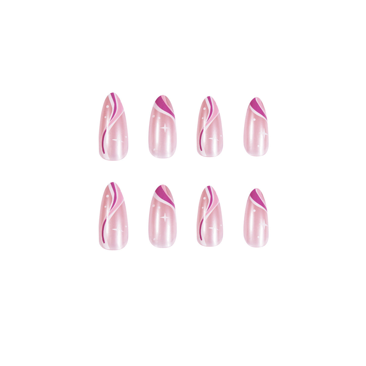 Wave Simple Series Pointed Press on Finished Fake Nail Nail Nail Direct Supply|365nails