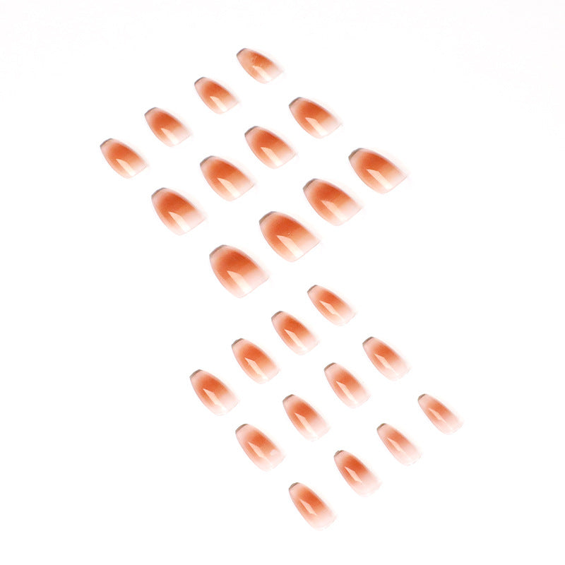Wearable Nail Patch False Nail Nail Patch Persian Orange Blush Nail Art Removable Nail Art Wholesale|365nails