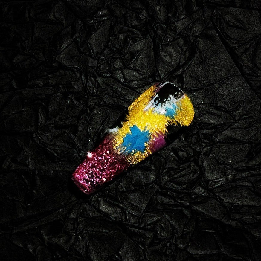 Title Neon Graffiti | Art Series Press-On Nails