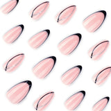 Línea de purpurina para uñas francesa negra, superventas, para usar, para usar, para repetir, al por mayor | 365nails