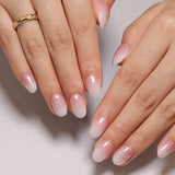 Christmas snowflake love snowman manicure short almond