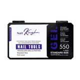 Nail Tips Nail pads, transparent 550 pieces, boxed semi-stickers, long non-marking removable extension water pipe nail fake nails