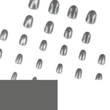 Nail art patch  cat eye nail piece gray   short fake nail summer|365nails