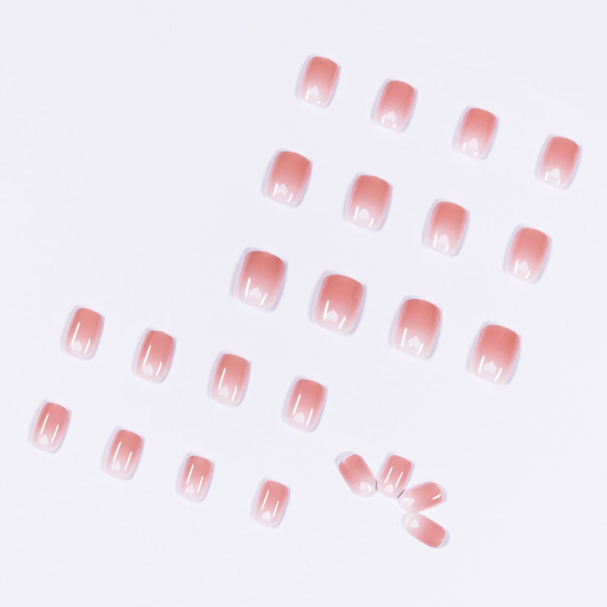 Naked Love Series press-on nails Art Finished Fake Nail Nail Patch Nail Patch Removable Nail Patch Soft Nail|365nails