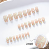 Manicura con lazo 3D, estilo ballet corto, estilo ojo de gato, ¡muy popular! |365nails