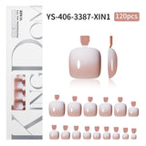 Nail Tips press on nails toenail gradual change wear foot nail patch spray oil prefabricated manicure 120 pieces fake nail piece