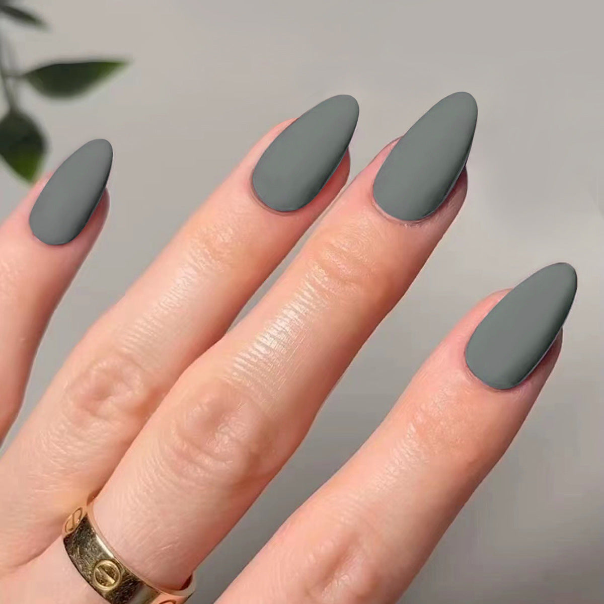Factory direct sales solid color feel matte nail art wholesale nail art piece finished product press-on nails short nail piece nails|365nails