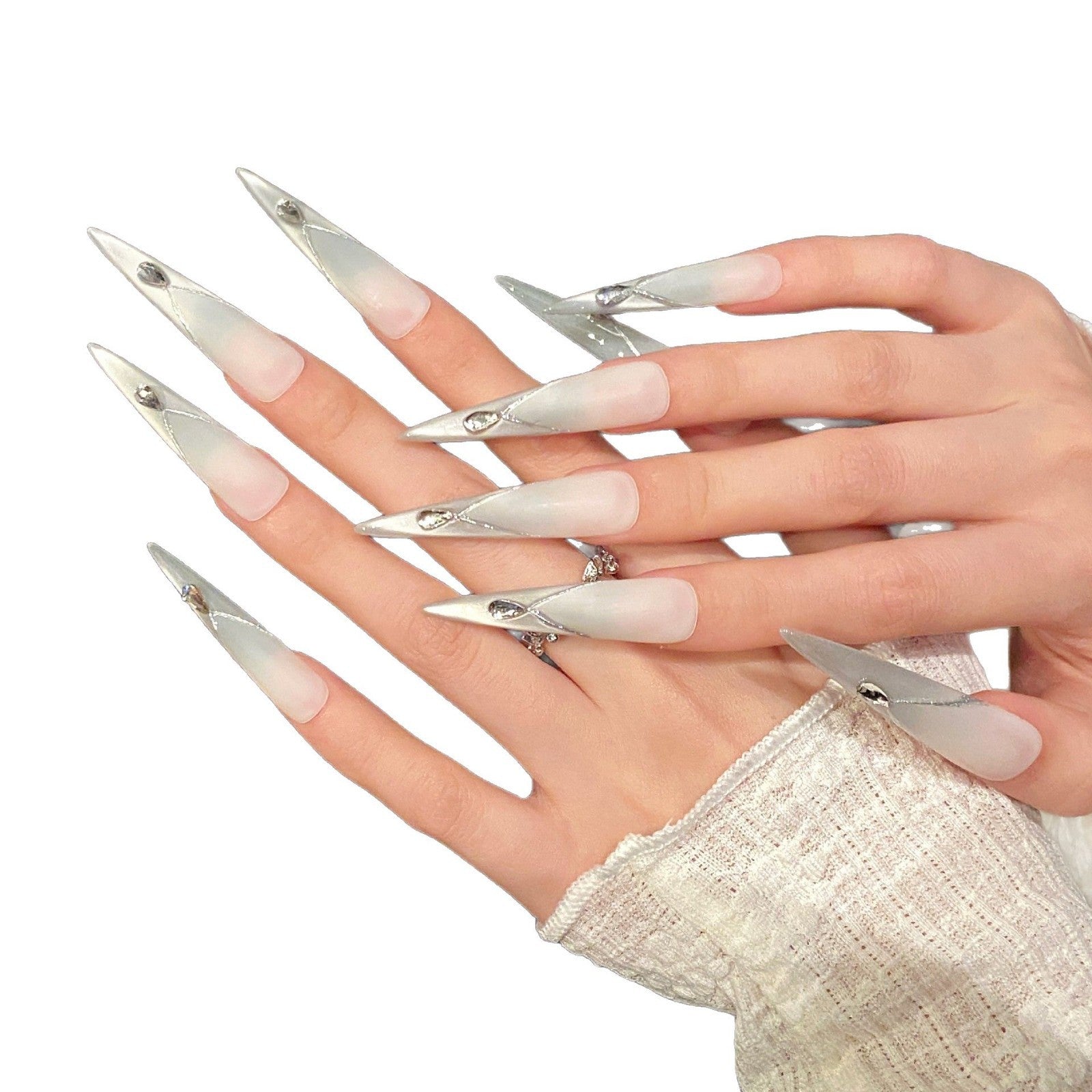 Diseño de nicho de diamante adhesivo metálico de ojo de gato premium genial, nuevo | 365nails