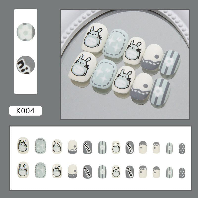 Cute and fresh short animated kids nails|365nails