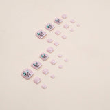 Unhas postiças francesas simples, elegantes e frescas para o verão, novas flores, use armadura, doce menina, vento, unhas postiças, armadura|365nails