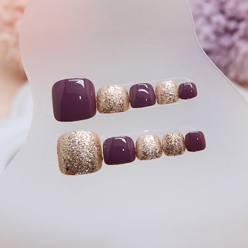 Uñas postizas removibles para dedos del pie Uñas postizas blanqueadoras avanzadas 24 piezas|365nails