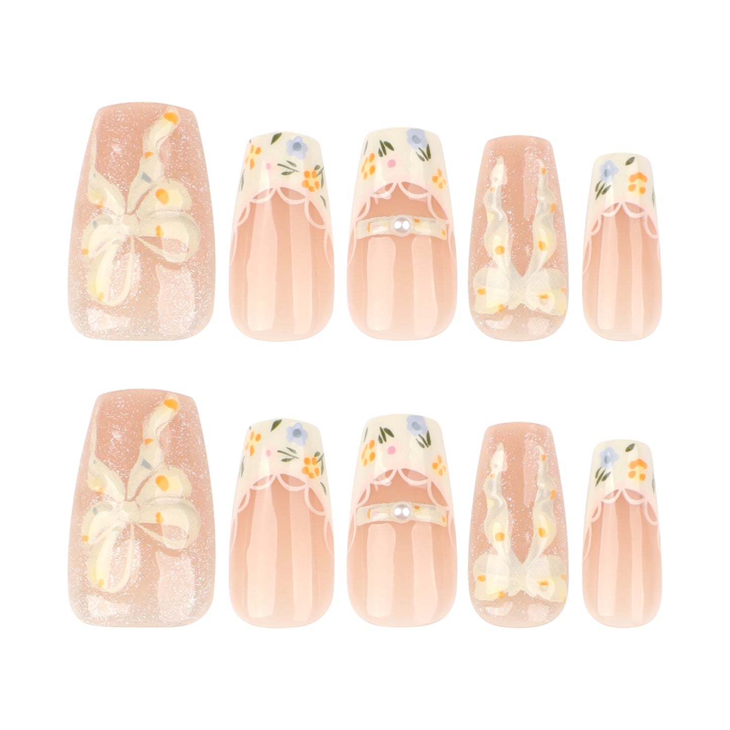 Manicure com laço 3D, balé curto, olho de gato, mais vendido, 365nails