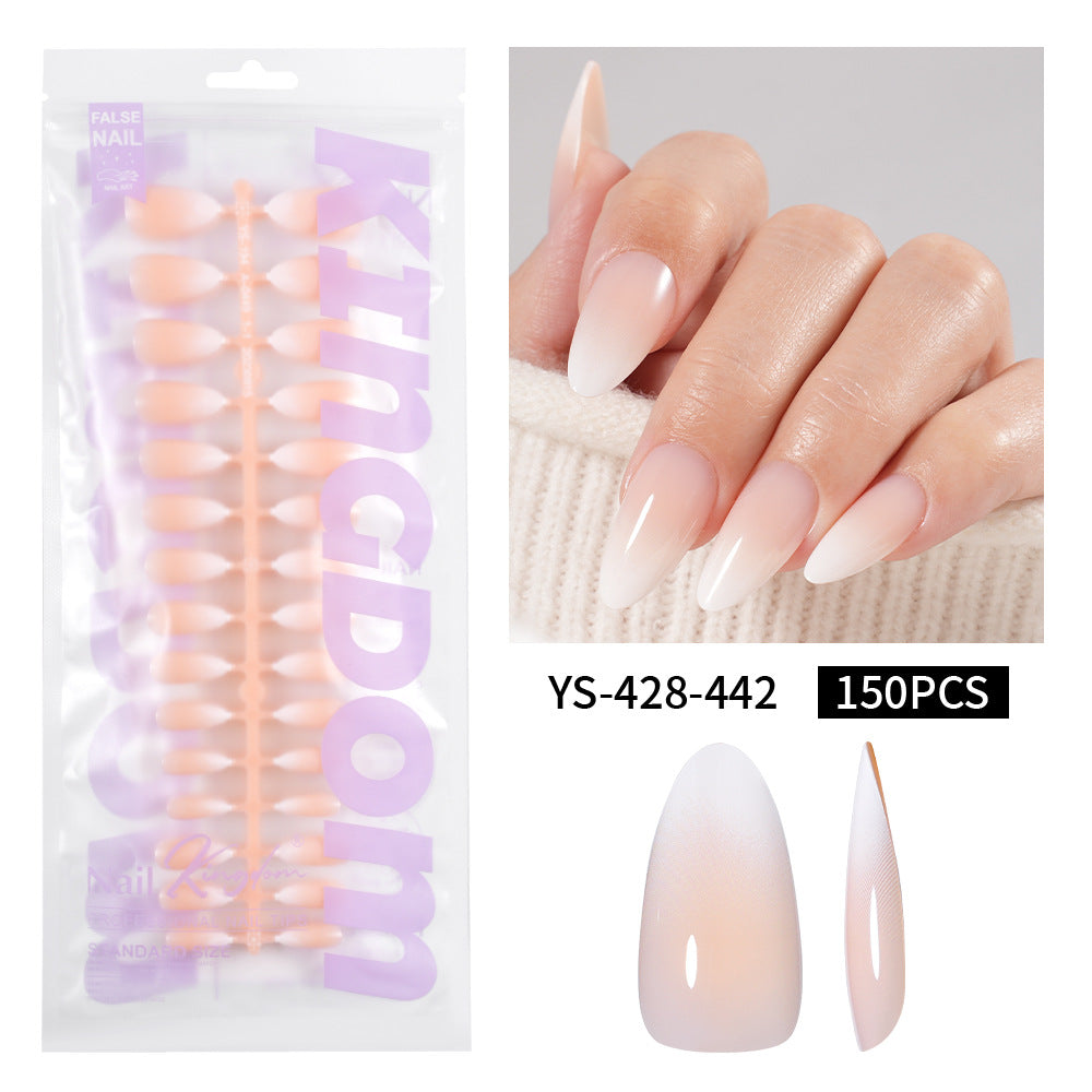 Nail Tips Europe and the United States  gradual change press on nails, simple water drop nail spray removable fake nail 150 pieces prefabricated nail