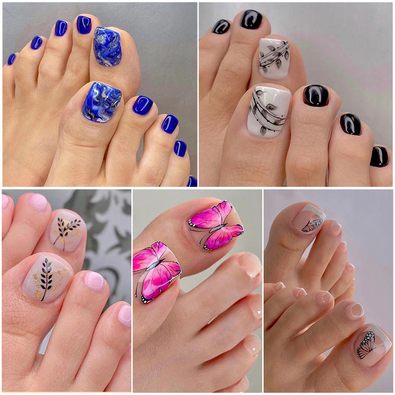 Use manicure de unhas, coleção de atacado de adesivos para unhas dos pés, unhas postiças removíveis, unhas postiças|365nails