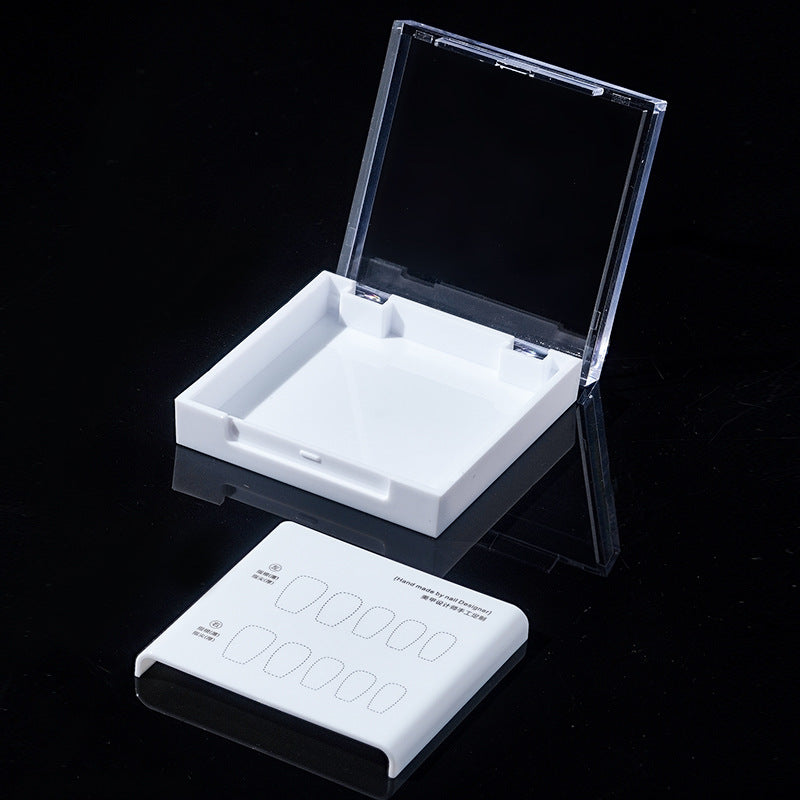 High-end transparent acrylic press on nails storage box wholesale