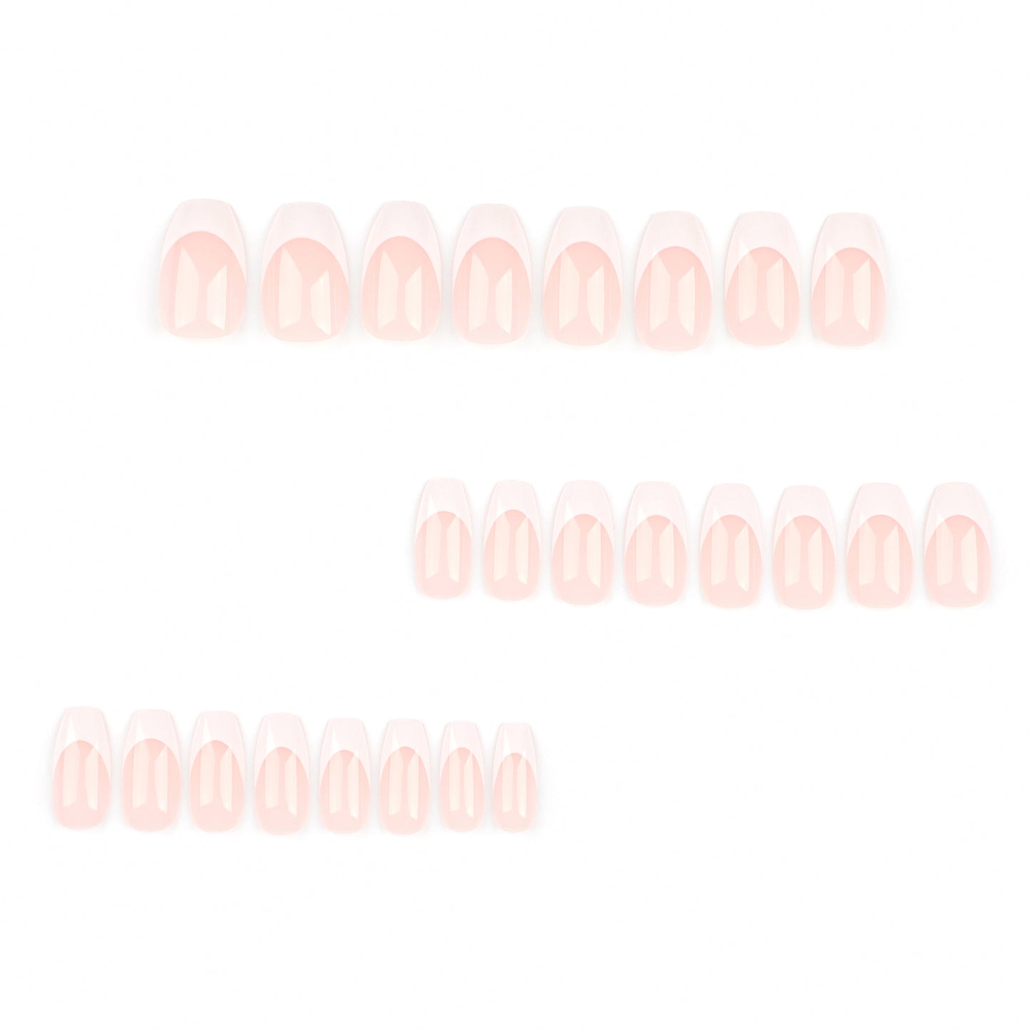 White French Ballet Wear Nail Explosion 24 Boxed Nail Art Wholesale press on nails|365nails