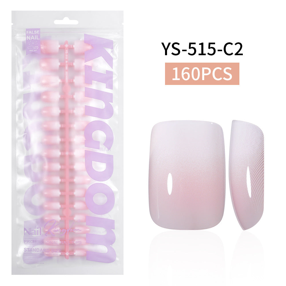 Nail Tips Europe and the United States gradual change press on nails, simple water drop nail spray removable fake nail 150 pieces prefabricated nail