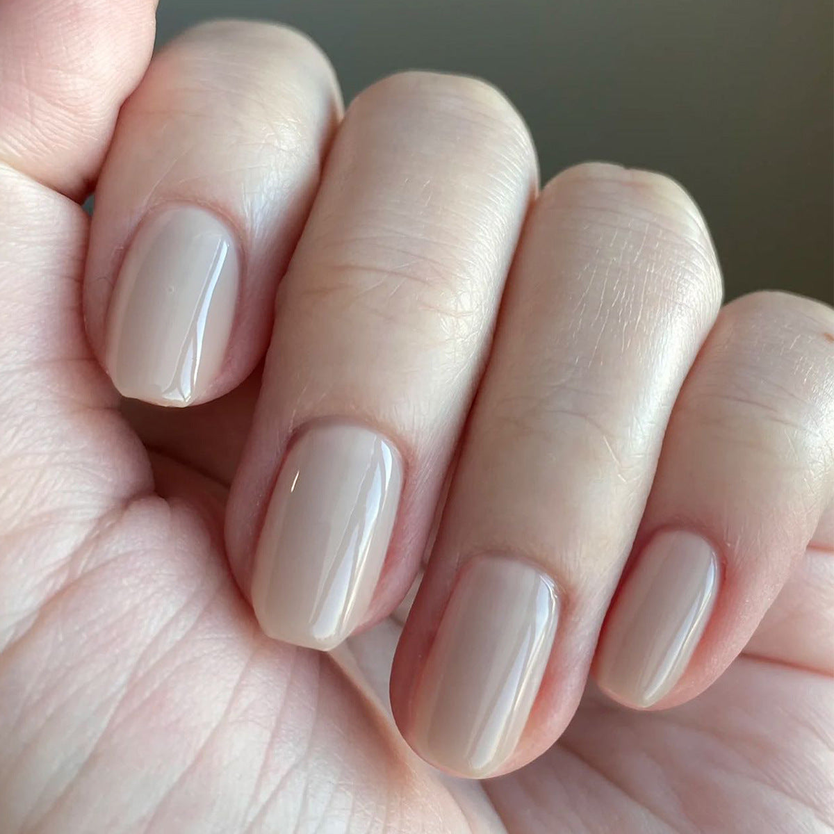 Red short square manicure classic solid color |365nails